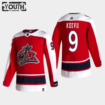 Kinder Eishockey Columbus Blue Jackets Trikot Mikko Koivu 9 2020-21 Reverse Retro Authentic